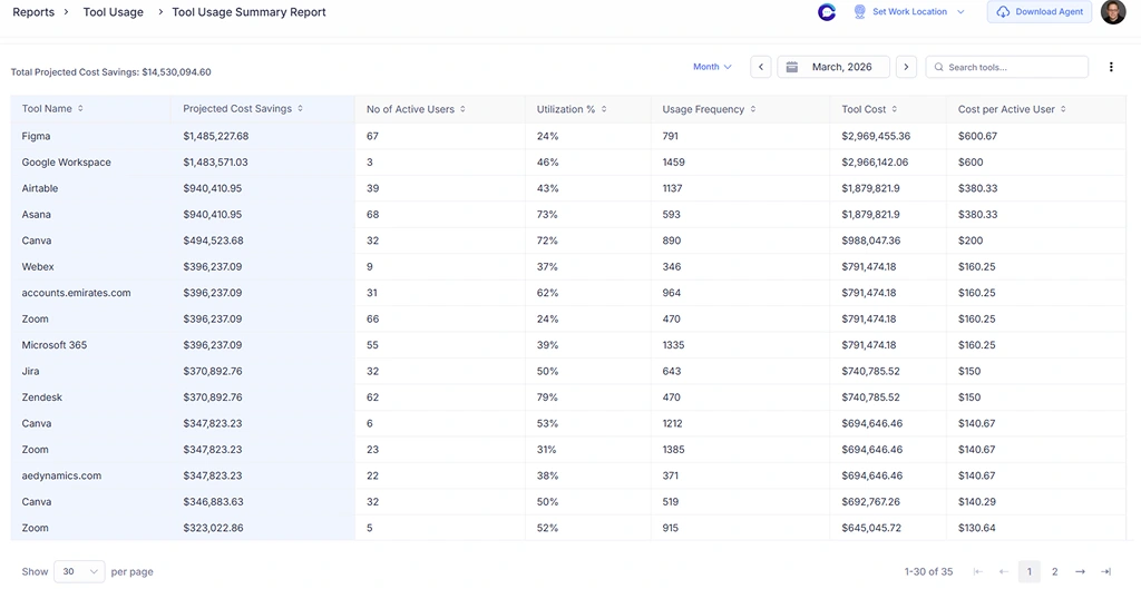 tool usage summary report